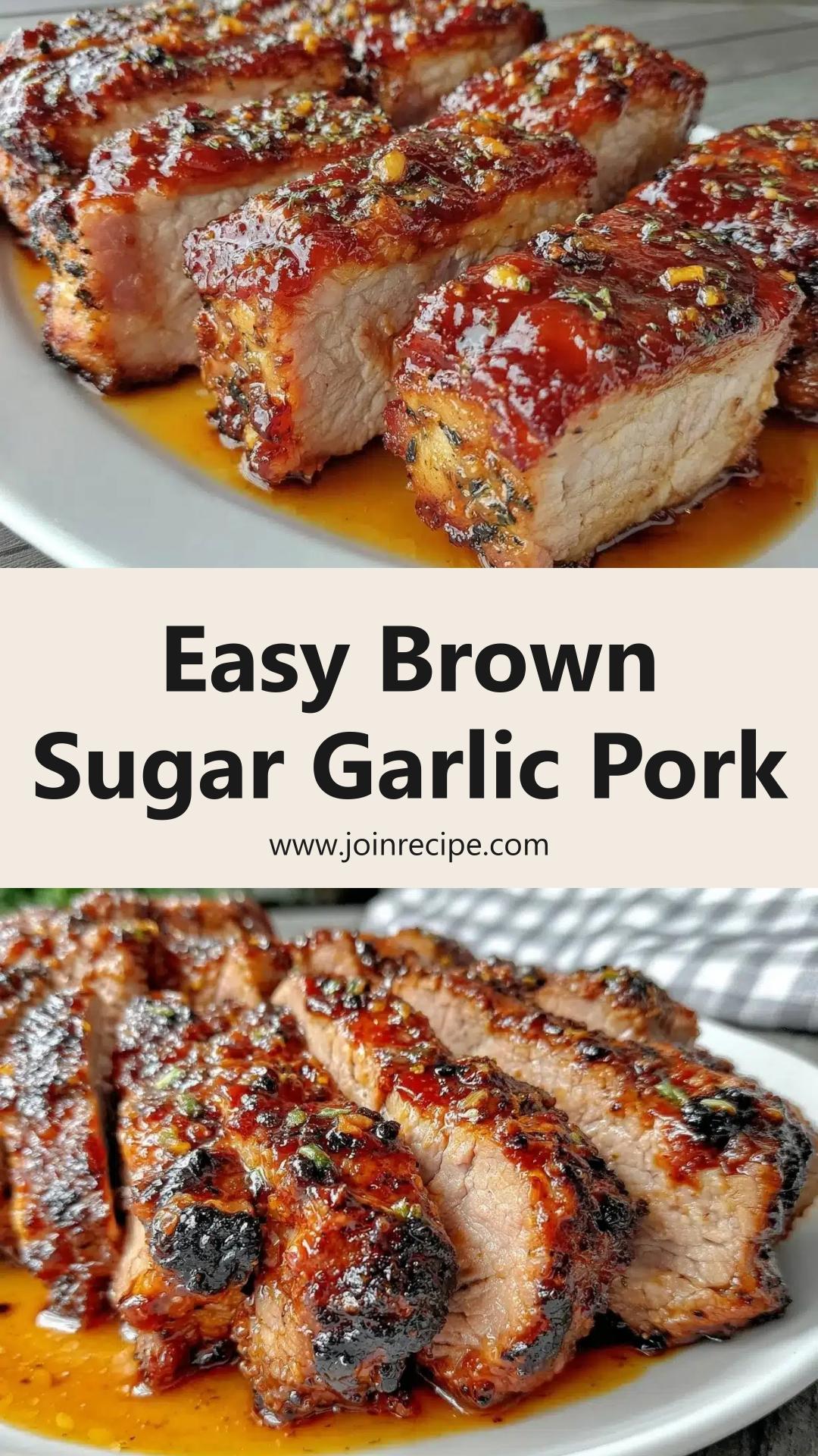 Brown Sugar Garlic Pork Tenderloin: Quick 5-Ingredient Flavorful Dinner — pin 1