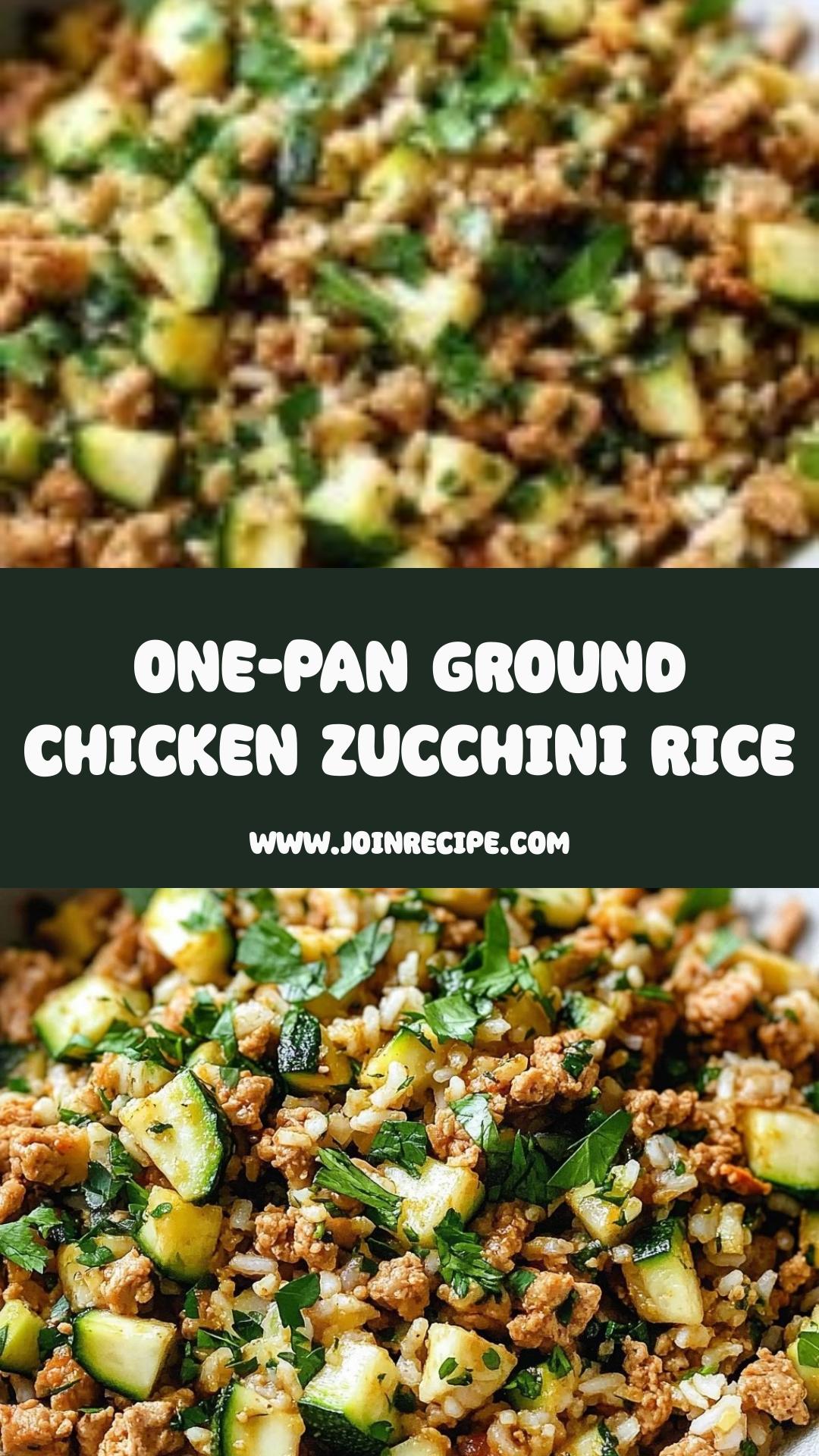 Ground Chicken Zucchini Rice Skillet: A Quick One-Pan Comfort Meal — pin 2