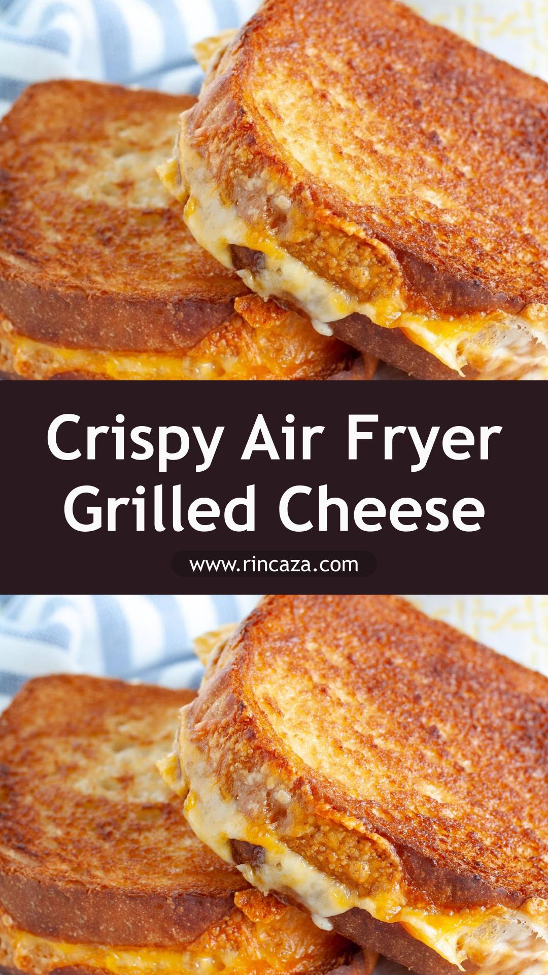 Air Fryer Grilled Cheese with Golden Bread and Melty Havarti — pin 2