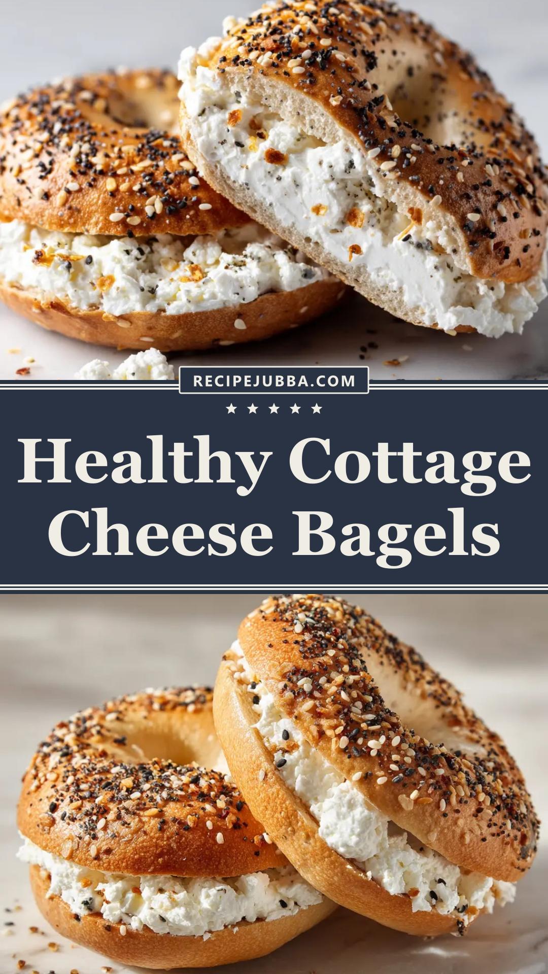 High-Protein Cottage Cheese Bagels with Everything Bagel Seasoning — pin 1