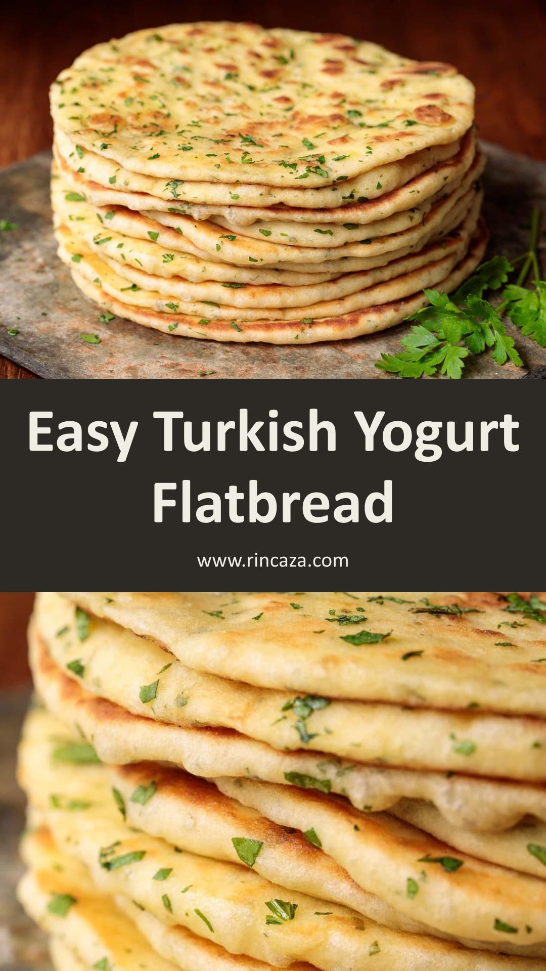 Greek Yogurt Turkish Flatbread: Soft Bazlama with Golden Bubbles — pin 2