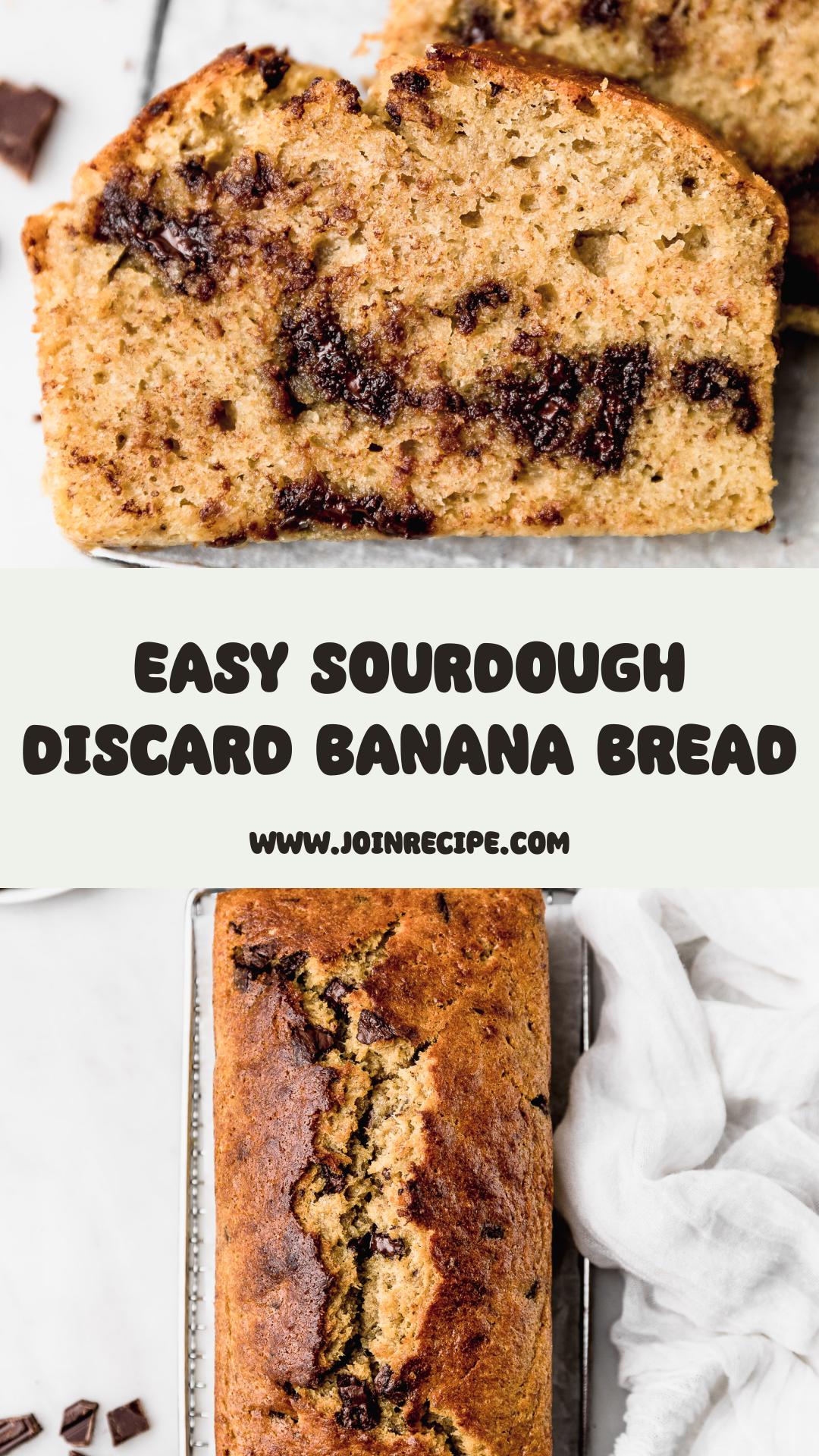 Sourdough Discard Banana Bread with Chocolate — pin 3