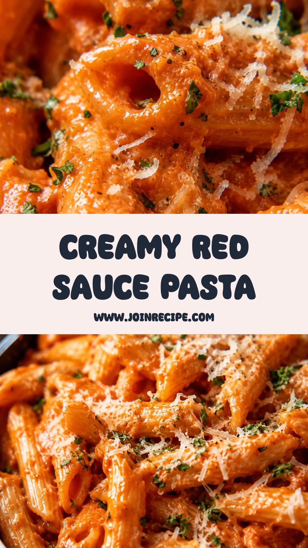 Creamy Red Sauce Pasta: Quick Comforting Weeknight Dinner — pin 1