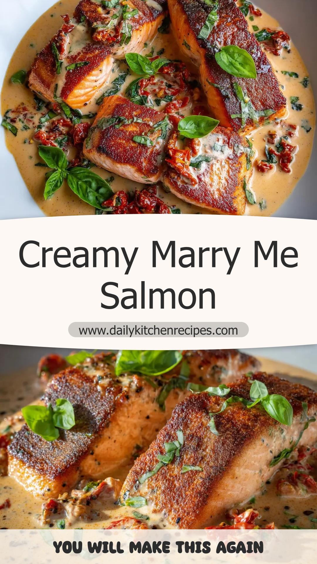 Marry Me Salmon With Sun-Dried Tomato Cream Sauce — pin 1