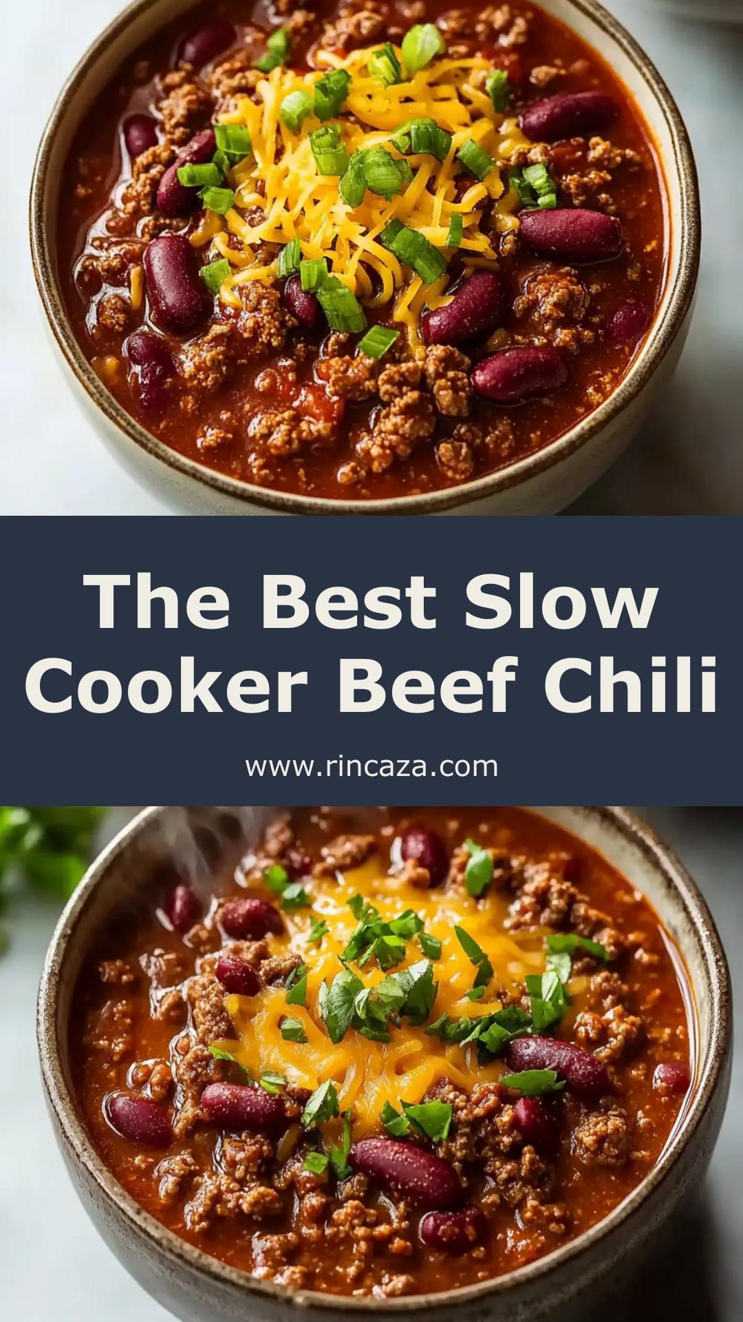 Classic Slow Cooker Beef Chili With Hearty Beans and Warm Spices — pin 4