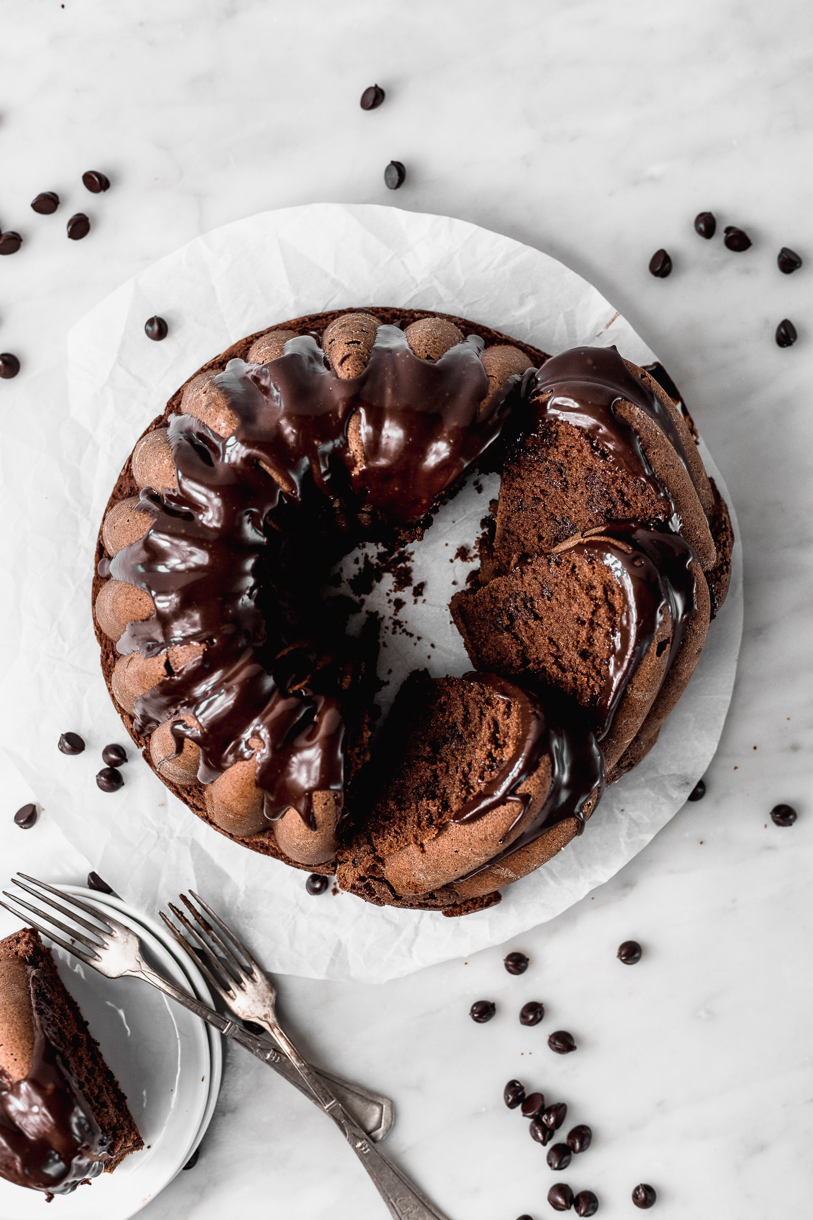 Triple Chocolate Bundt Cake