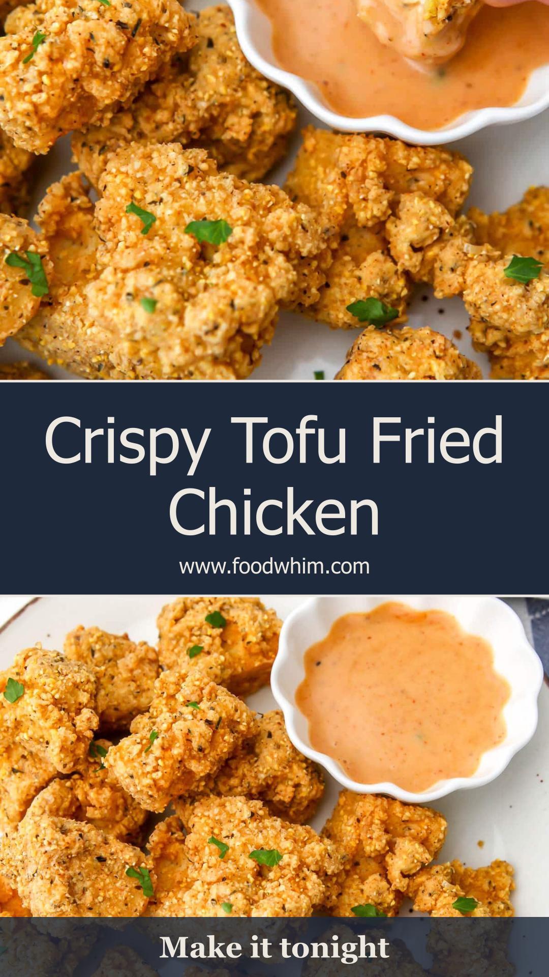 Tofu Fried Chicken: Crispy Vegan KFC-Style Nuggets — pin 1