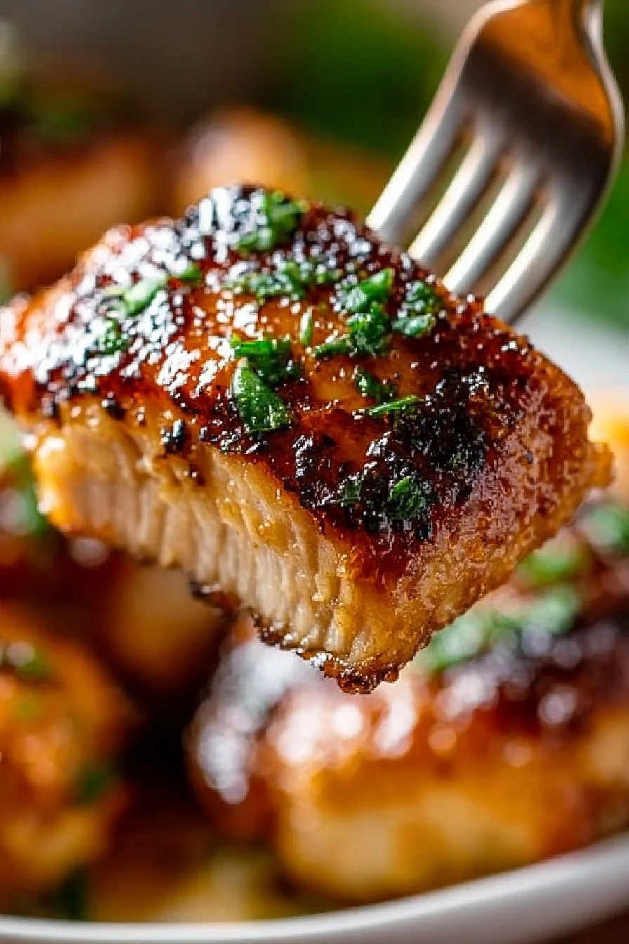 Garlic Brown Sugar Chicken with Golden Sear and Sweet Soy-Garlic Glaze