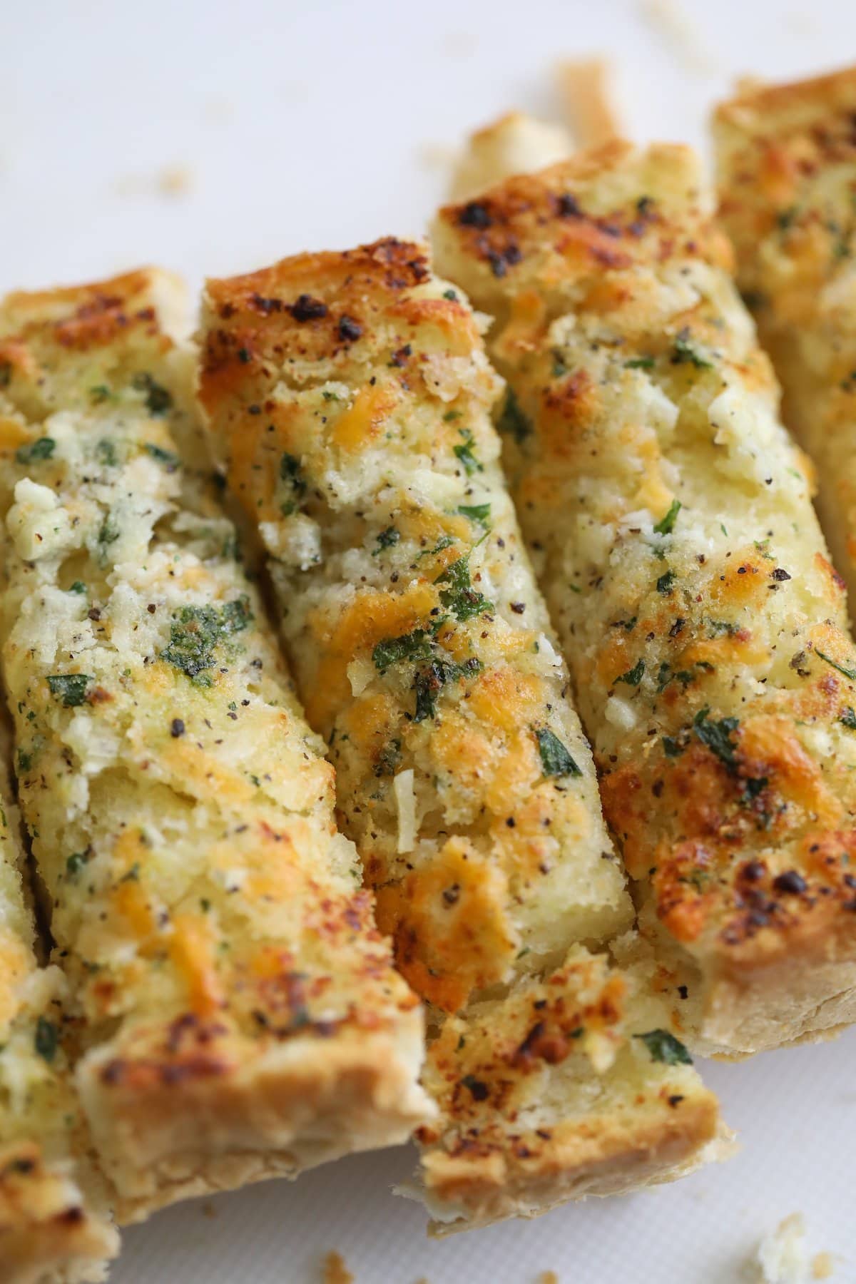 Homemade Garlic Bread with Crisp Golden Edges and Cheesy Garlic Butter