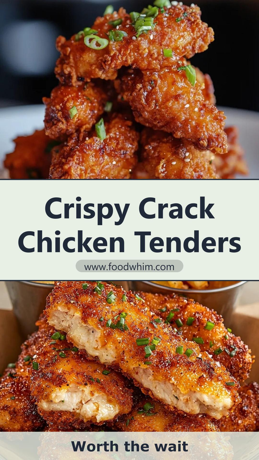 Crack Chicken Tenders with Ranch Parmesan Ritz Cracker Coating — pin 3