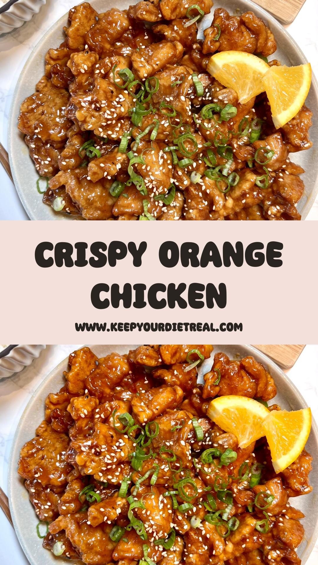 Orange Chicken with Crisp Double-Fried Chicken and Fresh Orange Sauce — pin 1