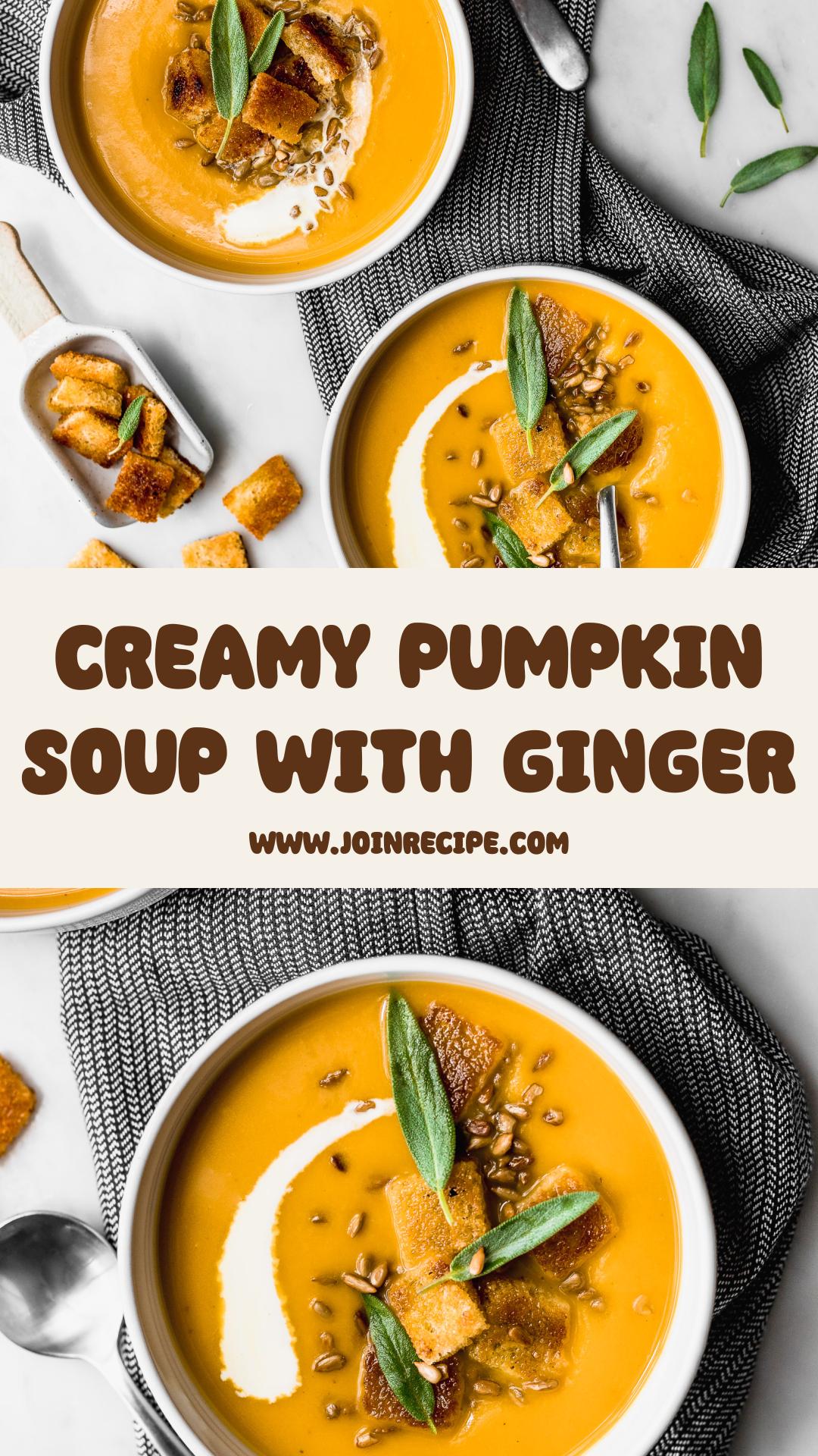 Pumpkin Soup with Ginger — pin 1