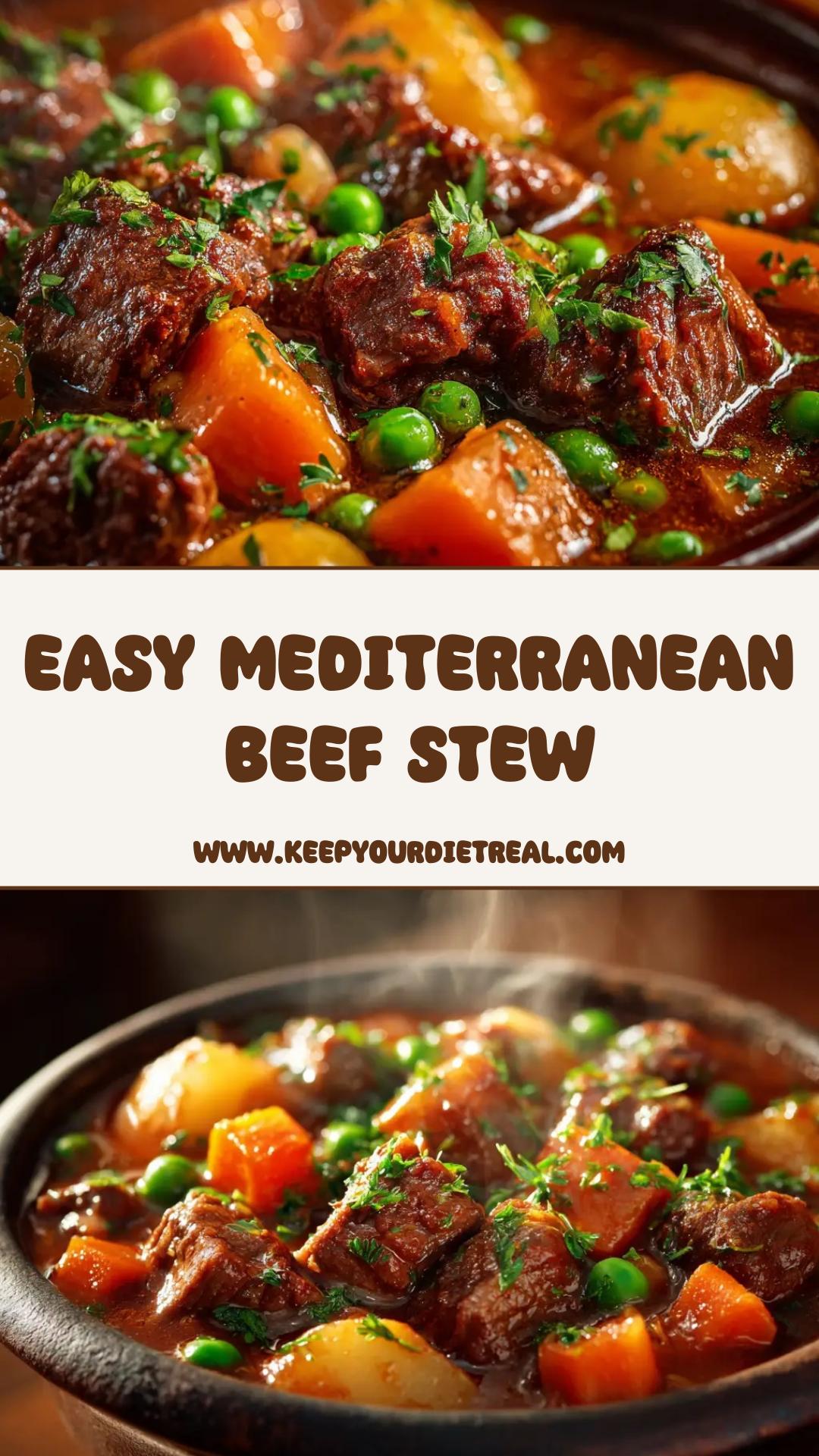 Slow Cooker Mediterranean Beef Stew With Tomatoes and Olives — pin 2