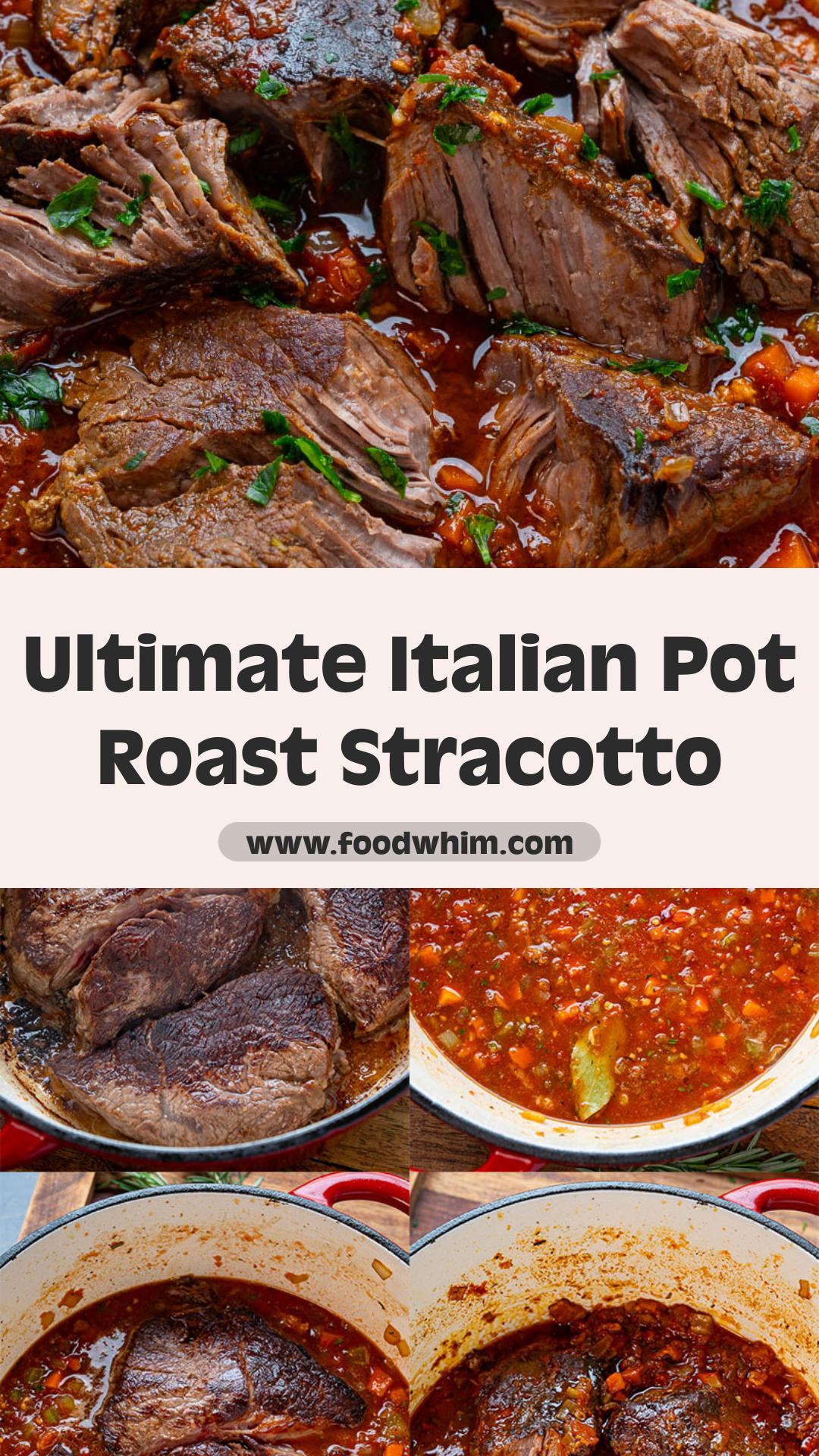 Italian Pot Roast Stracotto with Tomato Herb Braising Sauce — pin 2