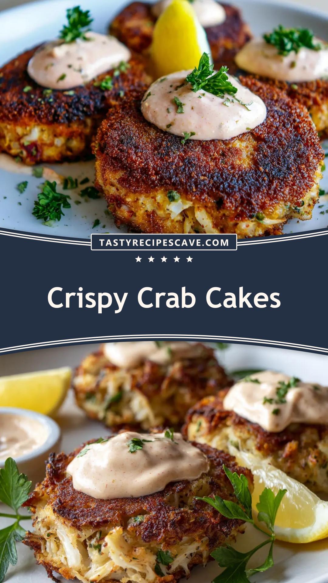 Joe's Crab Shack Crab Cakes With Pink Remoulade — pin 1