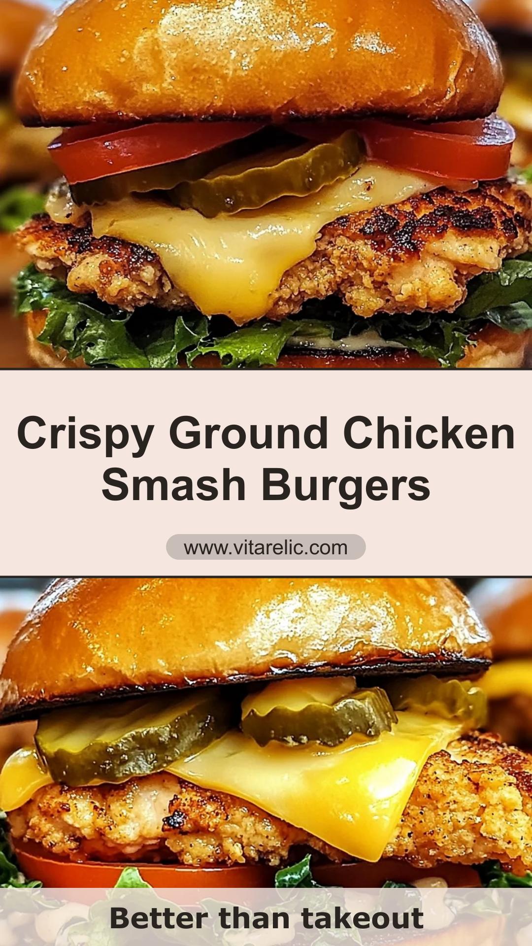 Juicy Ground Chicken Smash Burgers with Crispy Edges and Smoky Paprika — pin 3