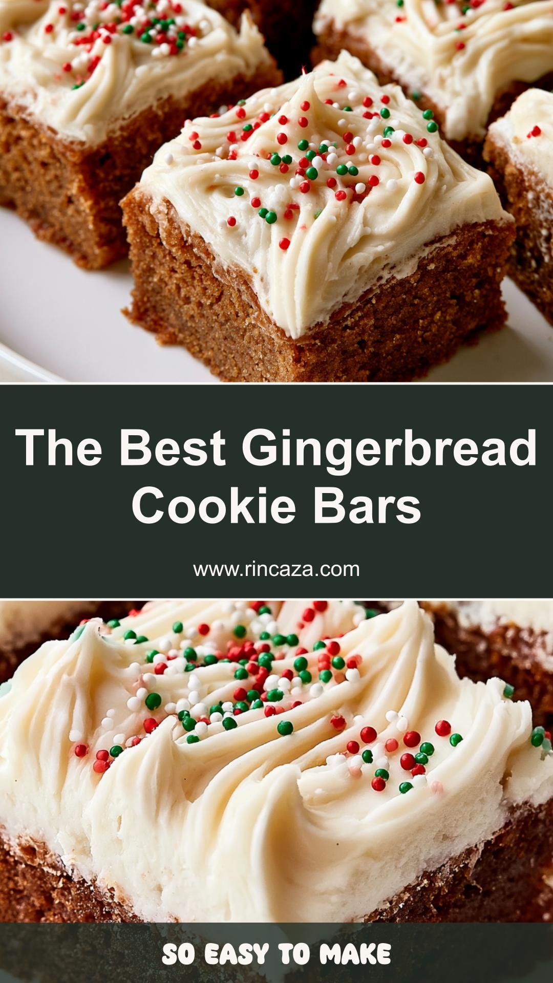 Soft Gingerbread Cookie Bars with Cream Cheese Icing — pin 2