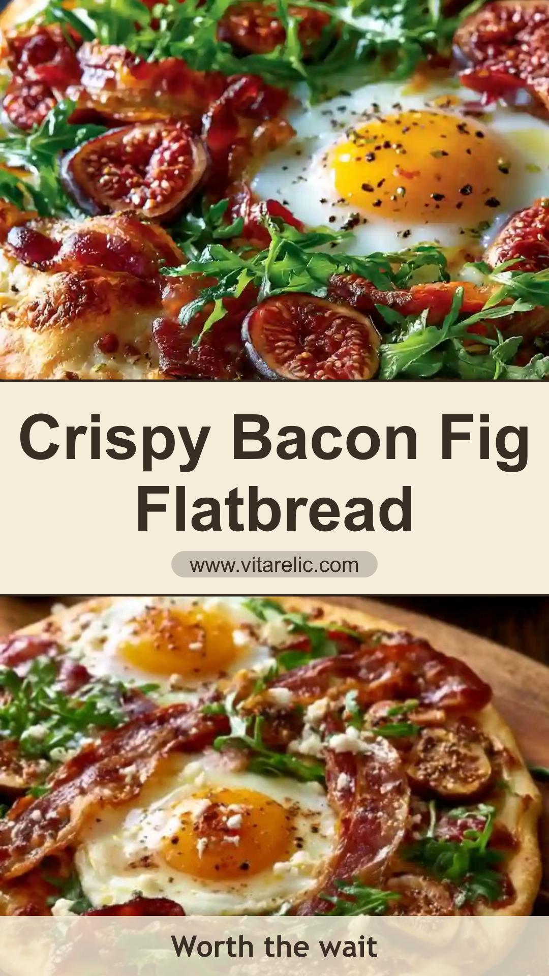 Air Fryer Bacon Fig Flatbread with Crisp Edges and Sweet Figs — pin 1