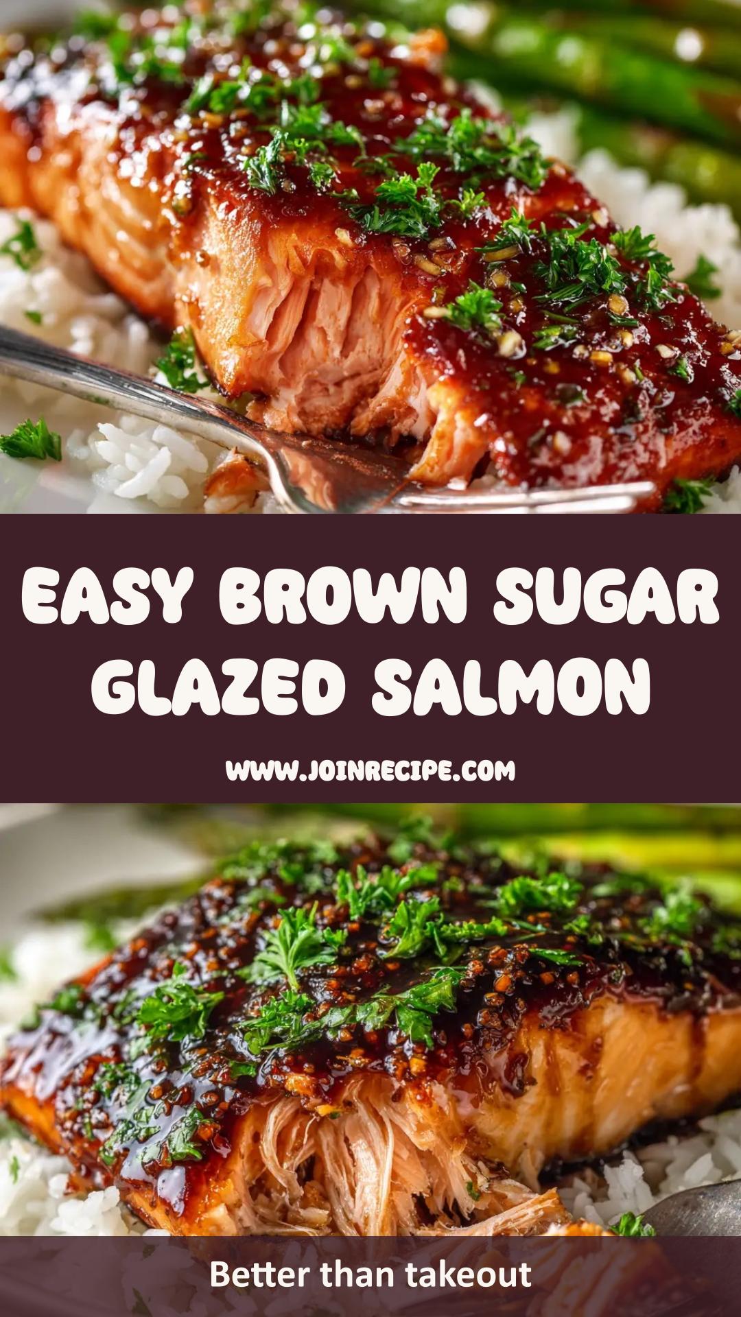 Brown Sugar Glazed Salmon with Garlic Soy Glaze — pin 2