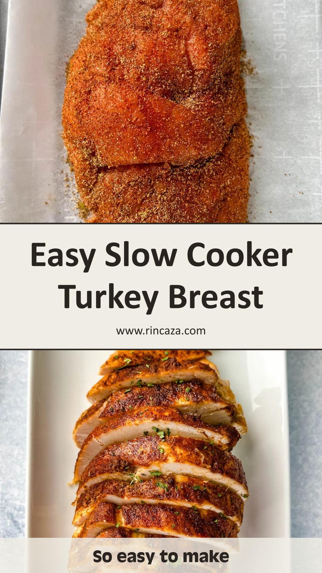 Slow Cooker Boneless Turkey Breast with Smoked Paprika and Onions — pin 3
