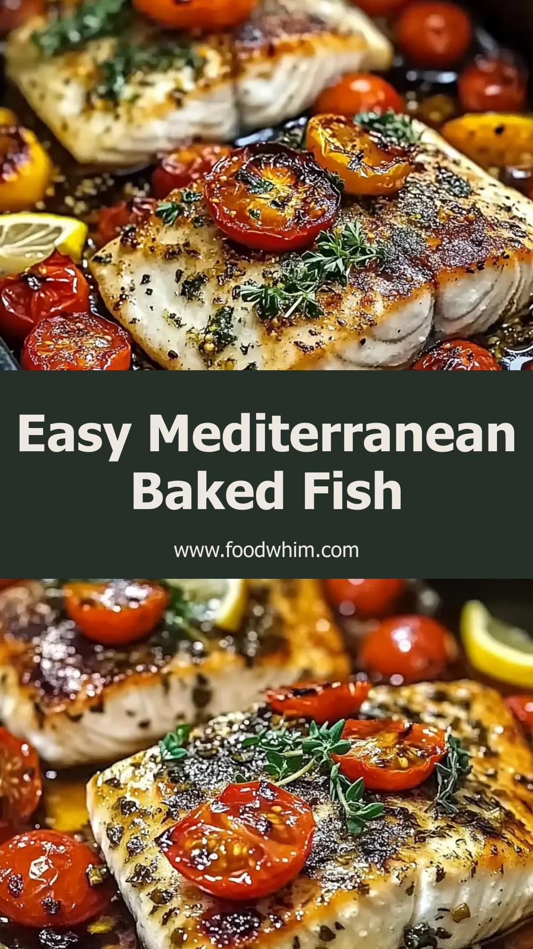 Mediterranean Baked Fish with Lemon, Garlic, and Tender Vegetables — pin 2