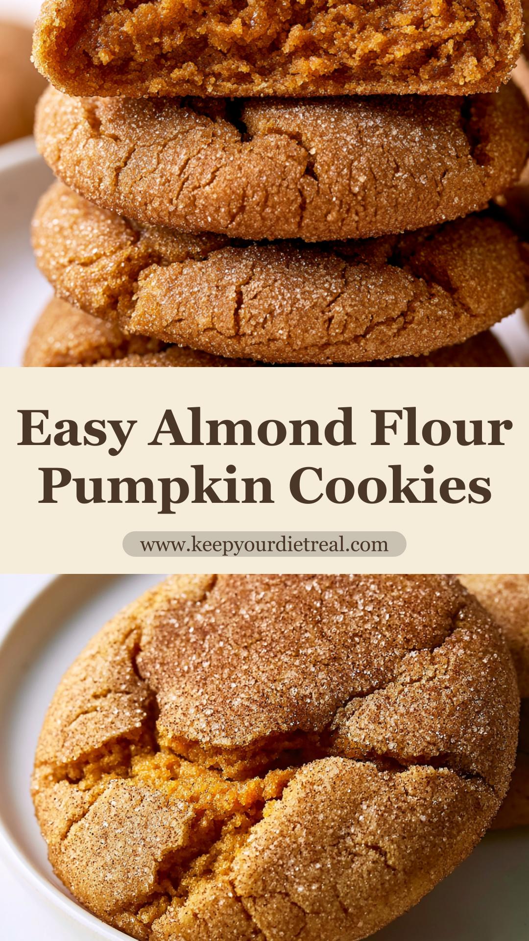 Almond Flour Pumpkin Spice Cookies with Cinnamon Sugar Coating — pin 4