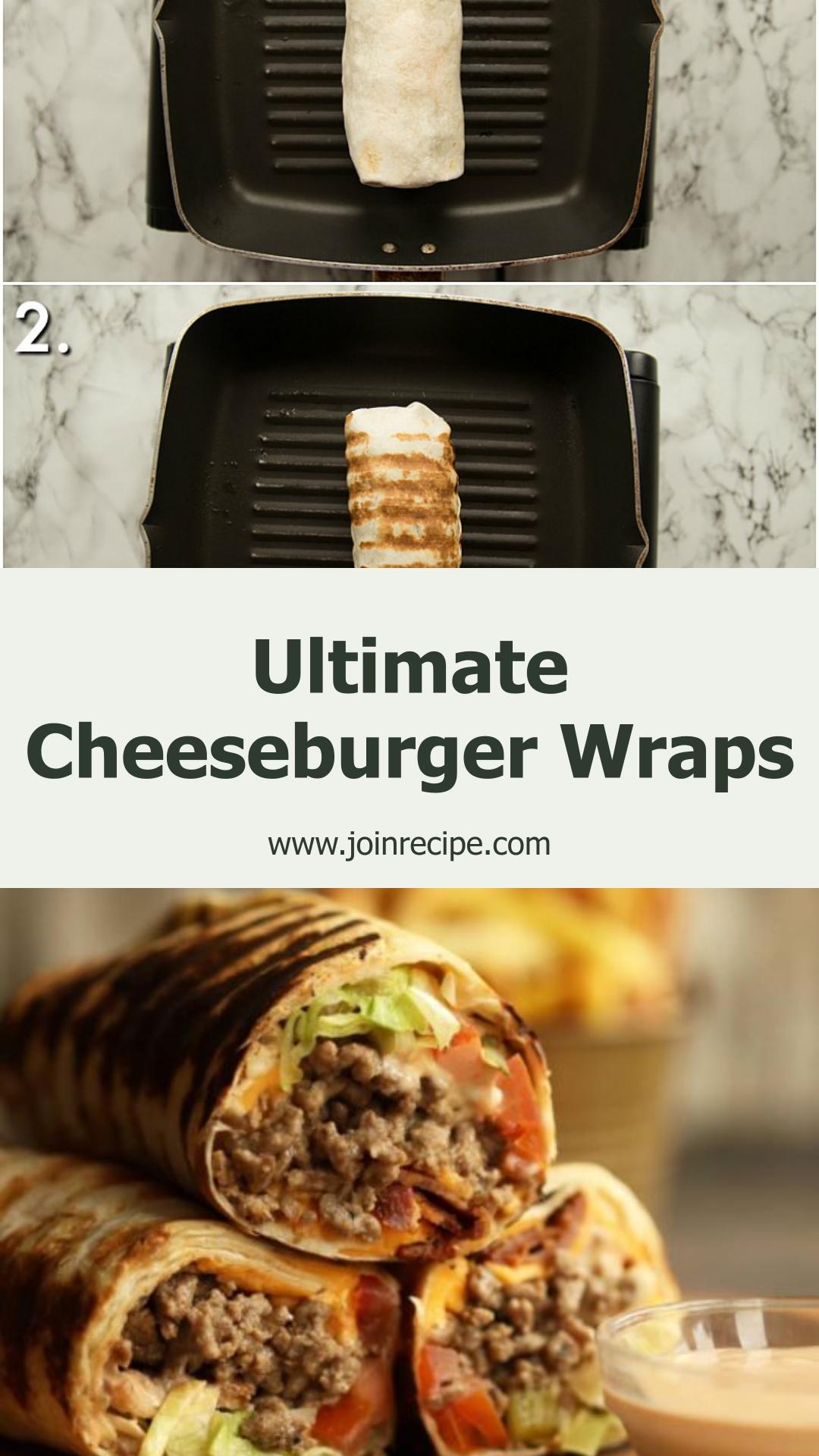 Burrito-Style Cheeseburger Wraps with Juicy Beef and Crispy Bacon — pin 2