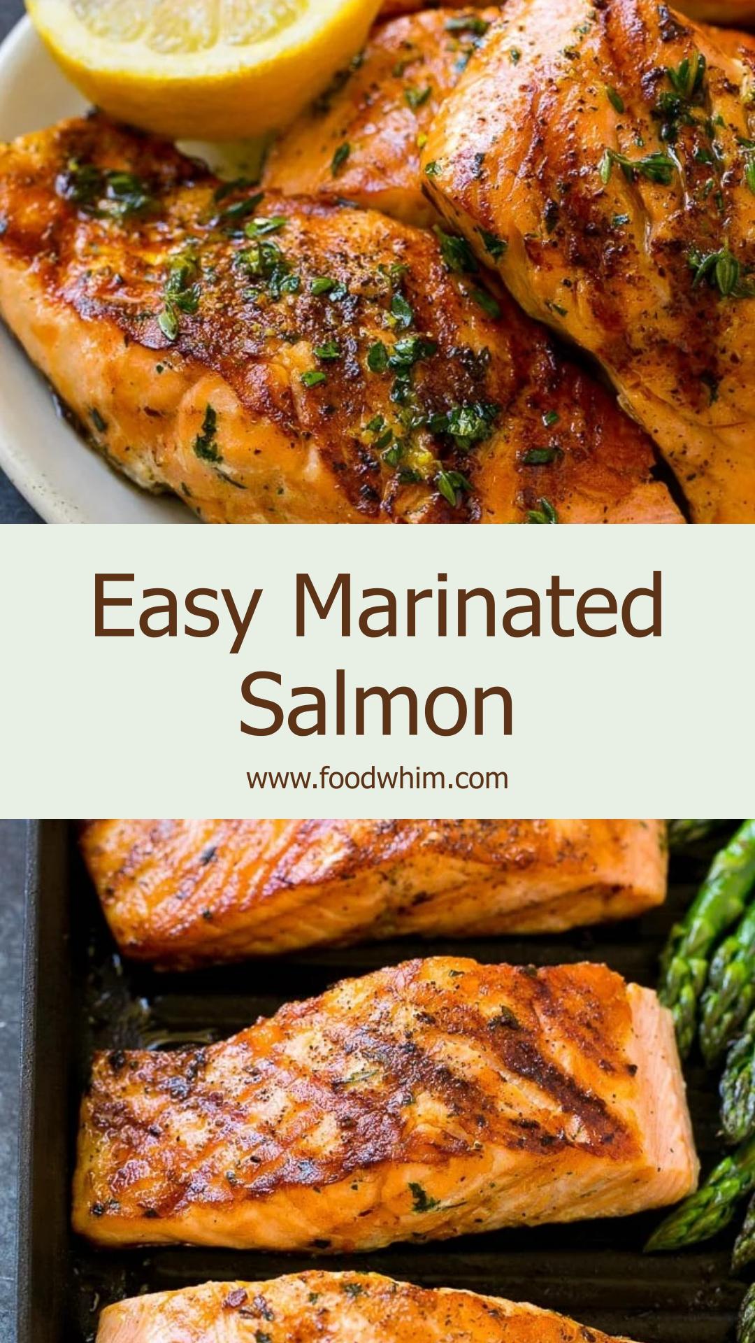 Marinated Salmon with Garlic, Herbs, and Lemon Zest — pin 2