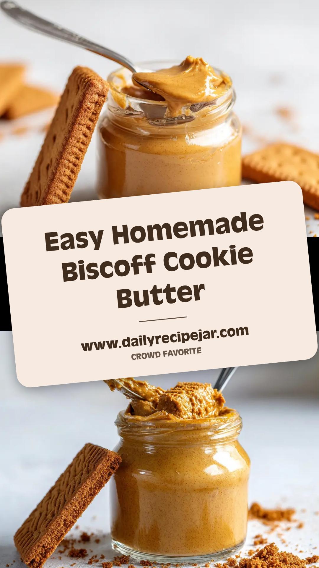 Homemade Biscoff Cookie Butter with Cinnamon and Brown Sugar — pin 2