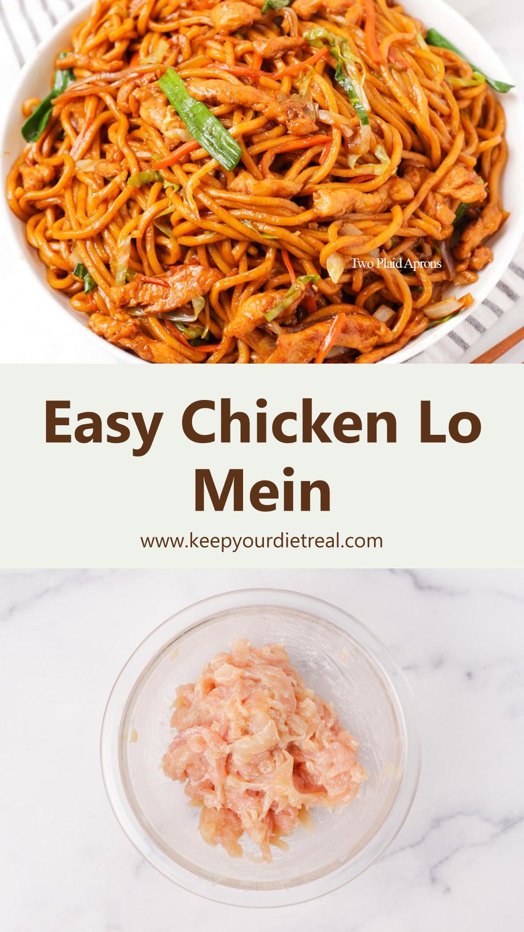 Chicken Lo Mein with Garlicky Egg Noodles and Savory Sauce — pin 3