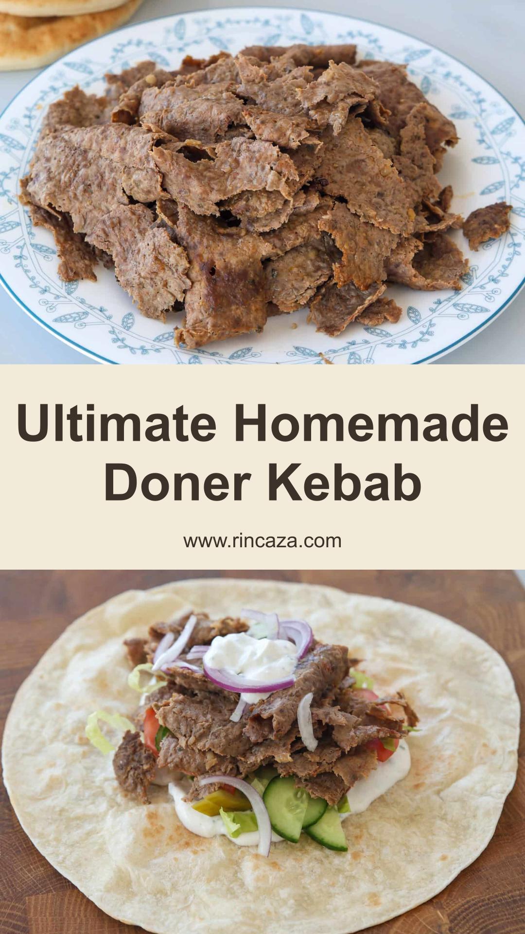 Homemade Doner Kebab with Juicy Spiced Beef or Lamb — pin 1