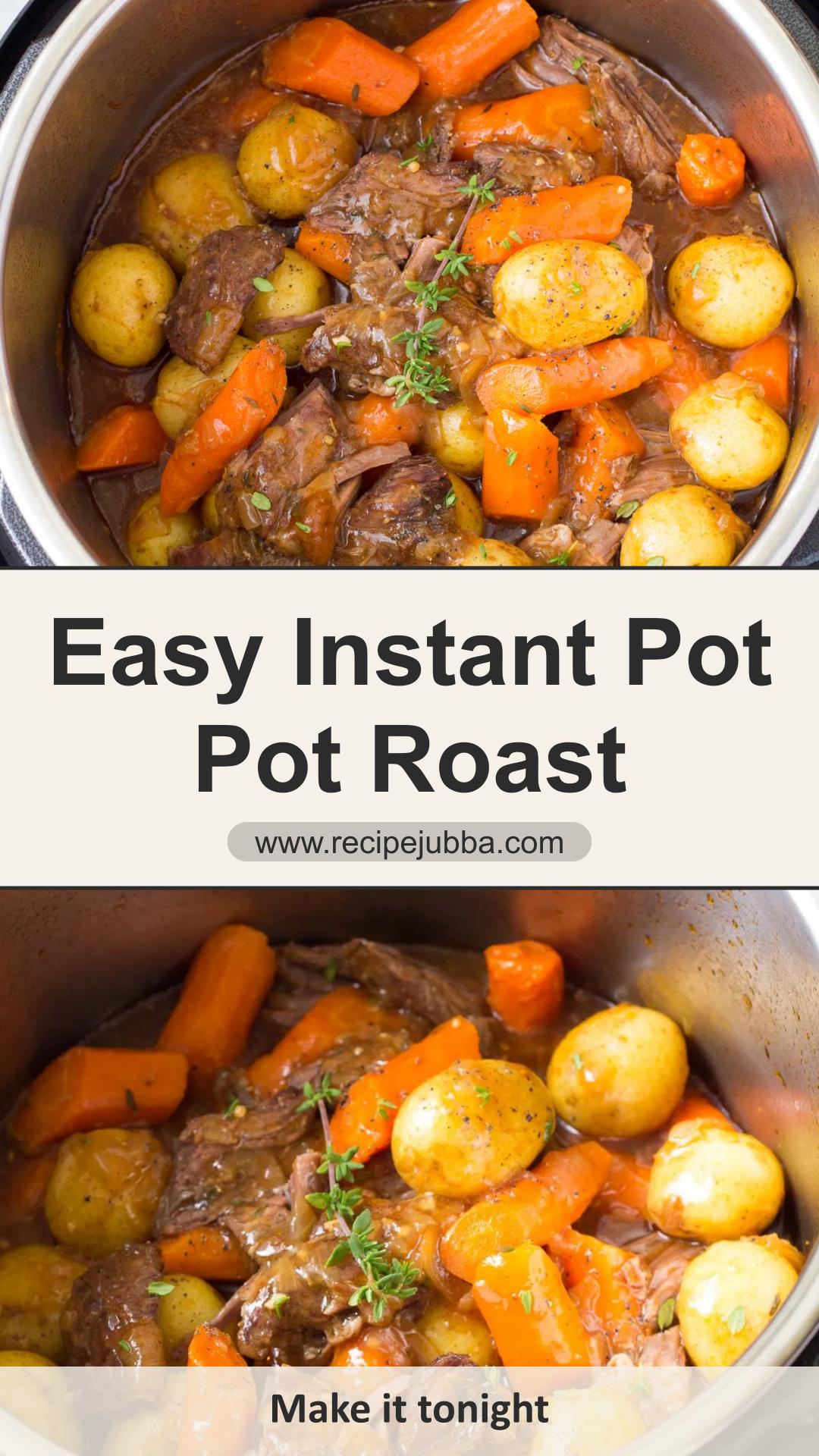 Instant Pot Pot Roast with Tender Chuck Roast and Savory Gravy — pin 2