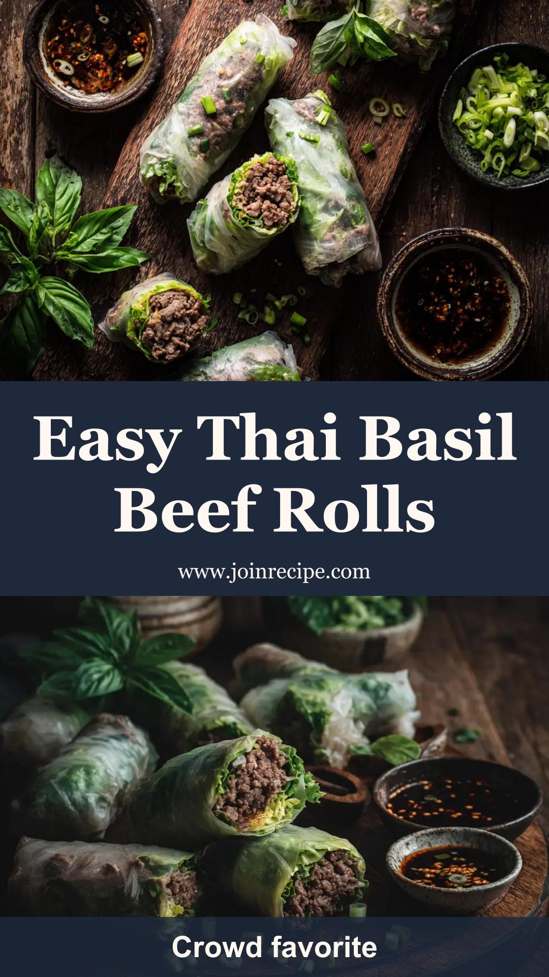 Thai Basil Beef Rolls with Marinated Beef and Herbs — pin 2