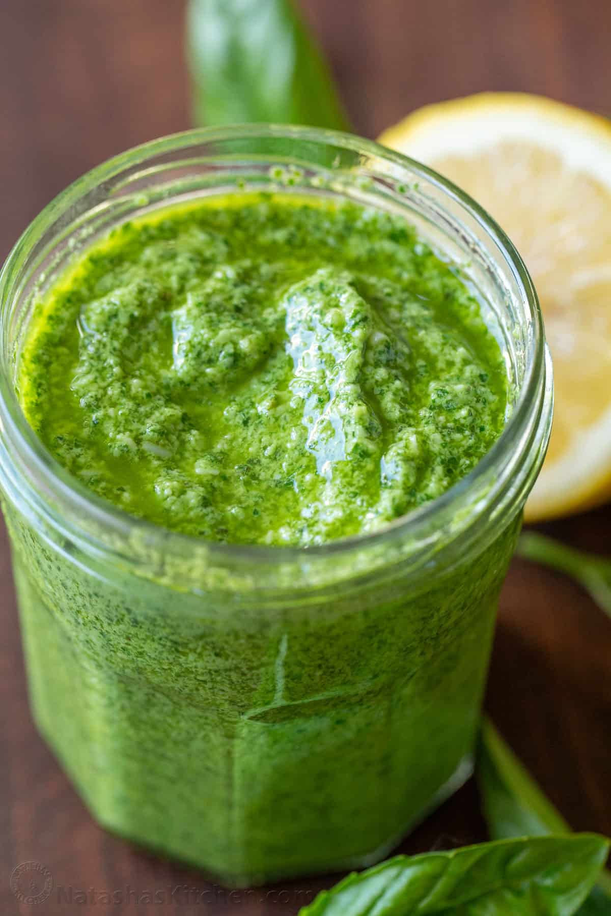 Authentic Basil Pesto: Bright Lemon and Parmesan Sauce