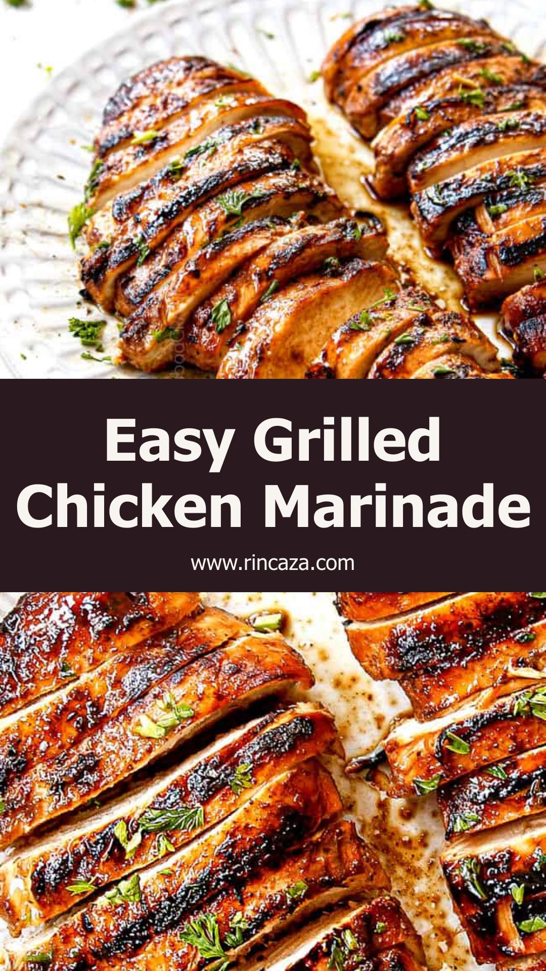 Grilled Chicken Marinade with Savory Tangy Balsamic Lemon Flavor — pin 2