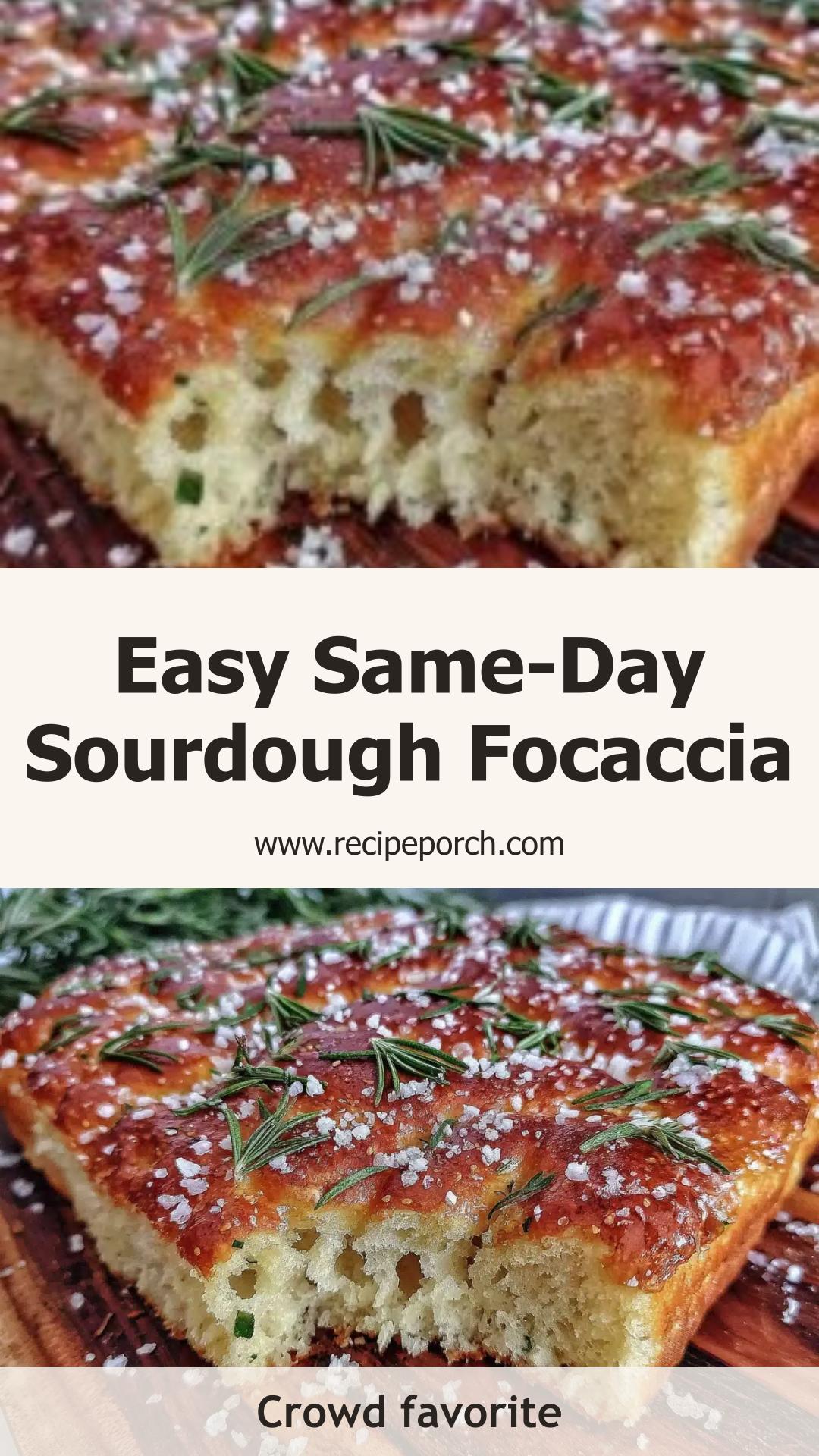 Same-Day Sourdough Focaccia with Rosemary and a Crisp Olive-Oil Crust — pin 1