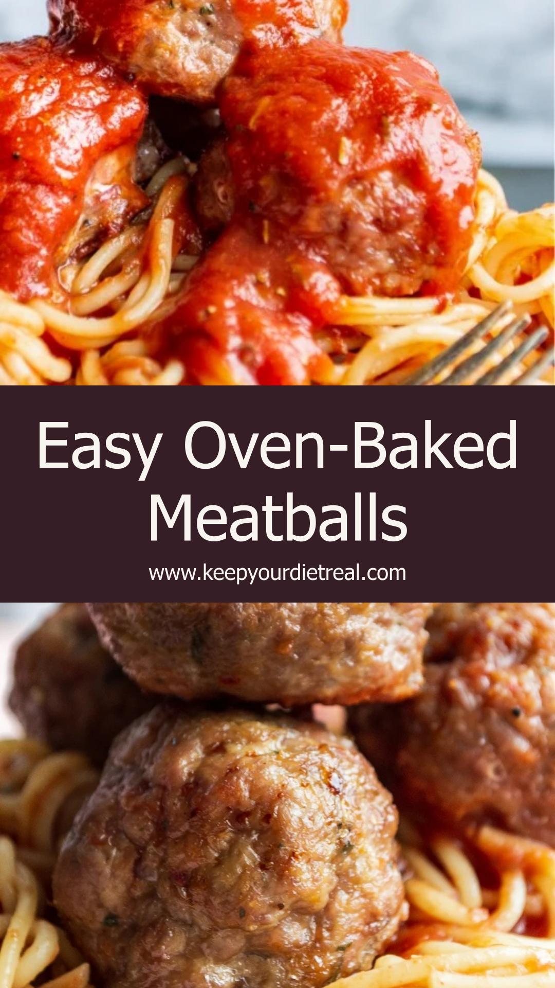 Oven-Baked Meatballs With Savory Herbs and Tender Centers — pin 1