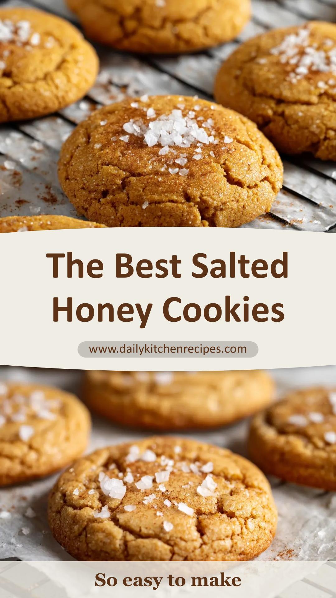 Salted Honey Cinnamon Cookies with Flaky Sea Salt — pin 1