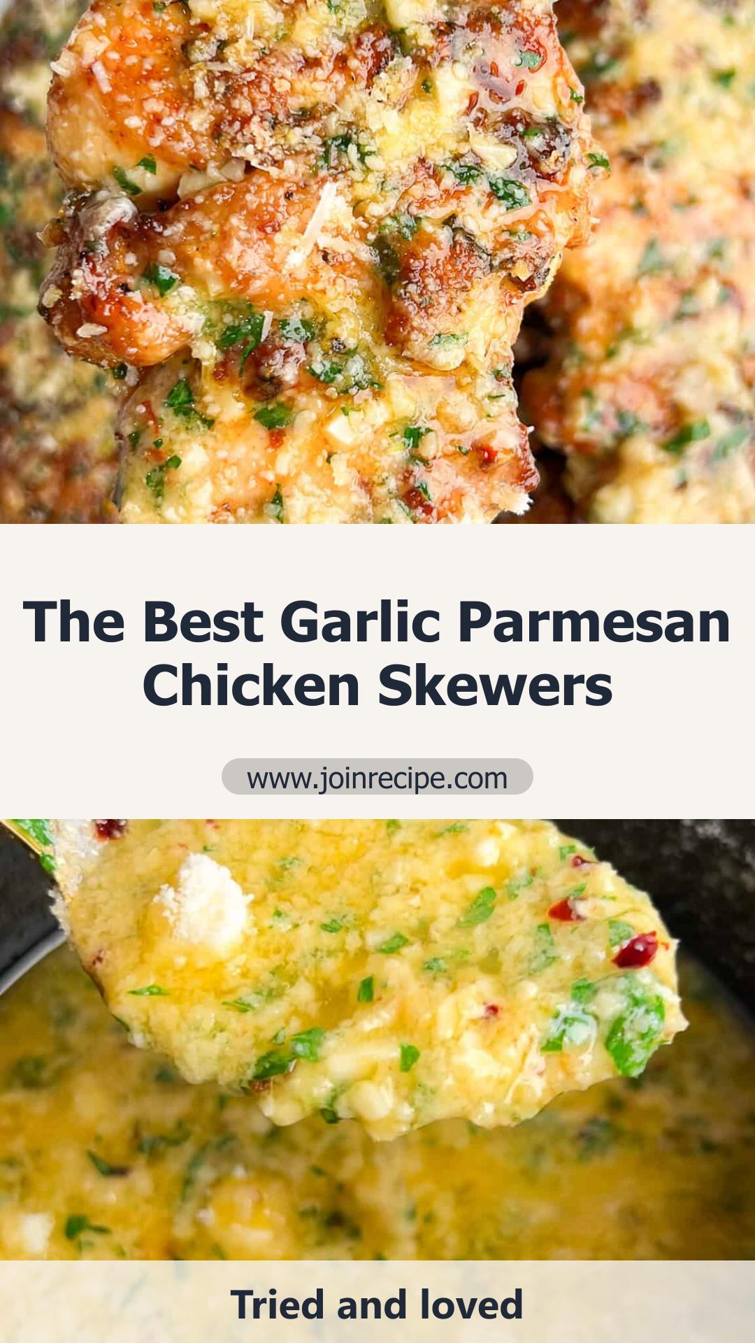 Garlic Parmesan Chicken Skewers With Juicy Butter-Basted Chicken — pin 3