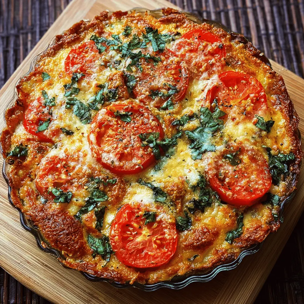 Summer Tomato and Eggplant Pie with Mozzarella