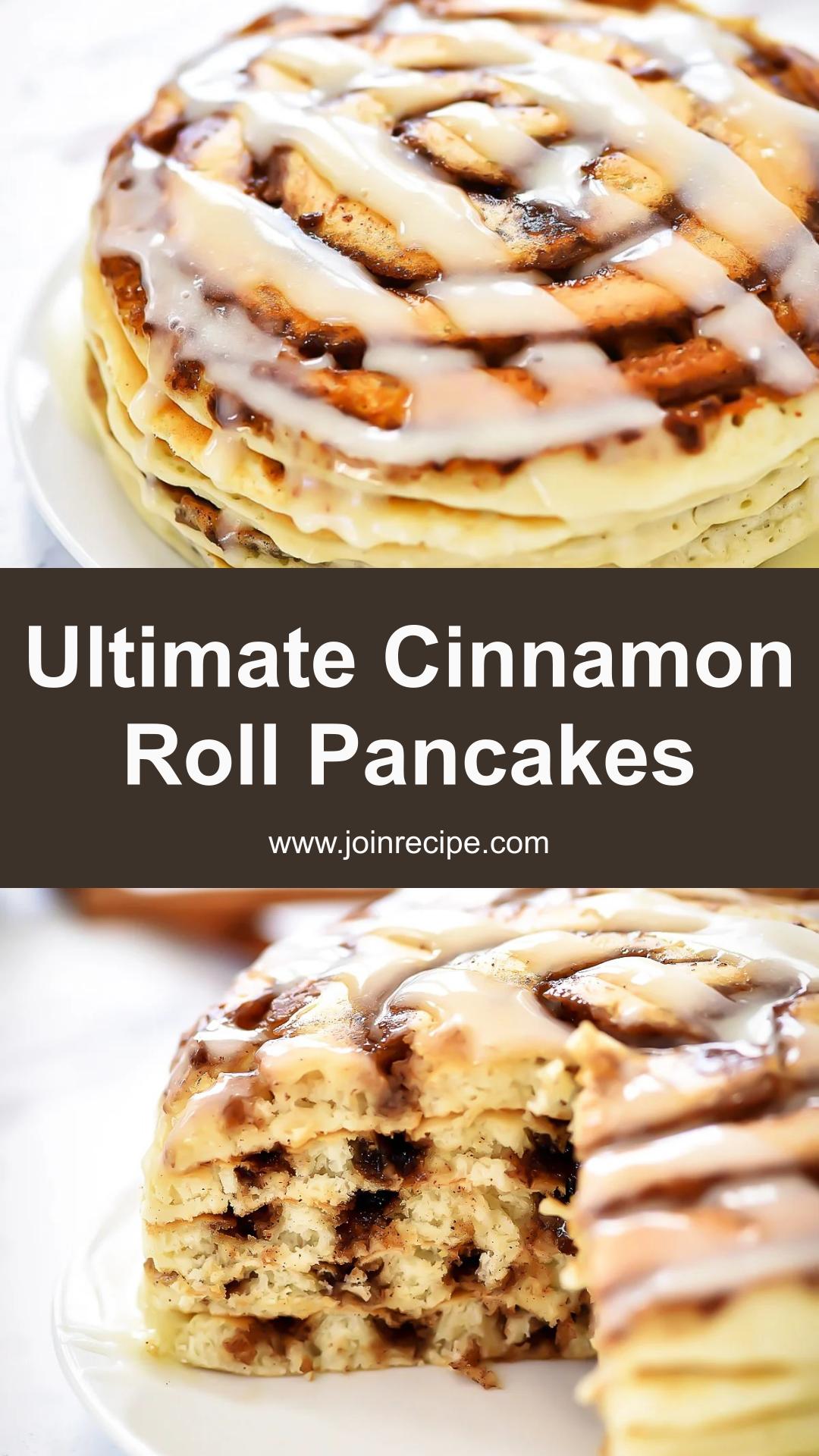 Cinnamon Roll Pancakes — pin 1