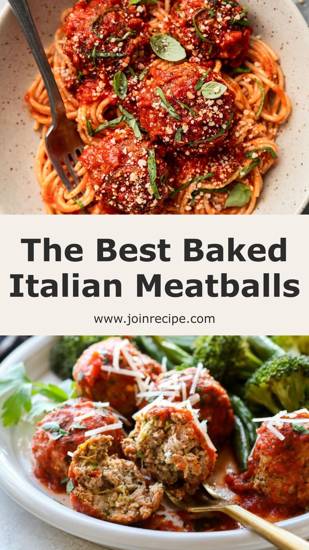 Baked Italian Meatballs — pin 2