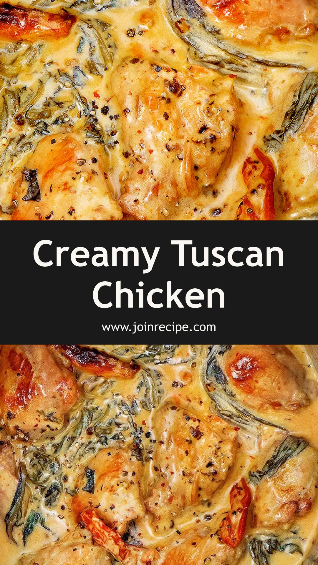 Instant Pot Tuscan Chicken: Creamy Garlic Sauce with Sun-Dried Tomatoes — pin 2