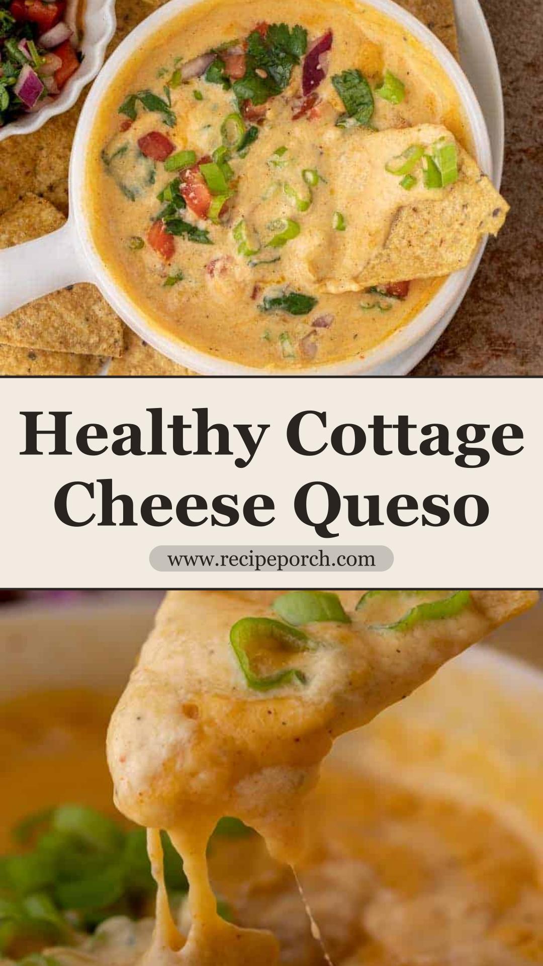High-Protein Cottage Cheese Queso with Sharp Cheddar and Taco Seasoning — pin 3
