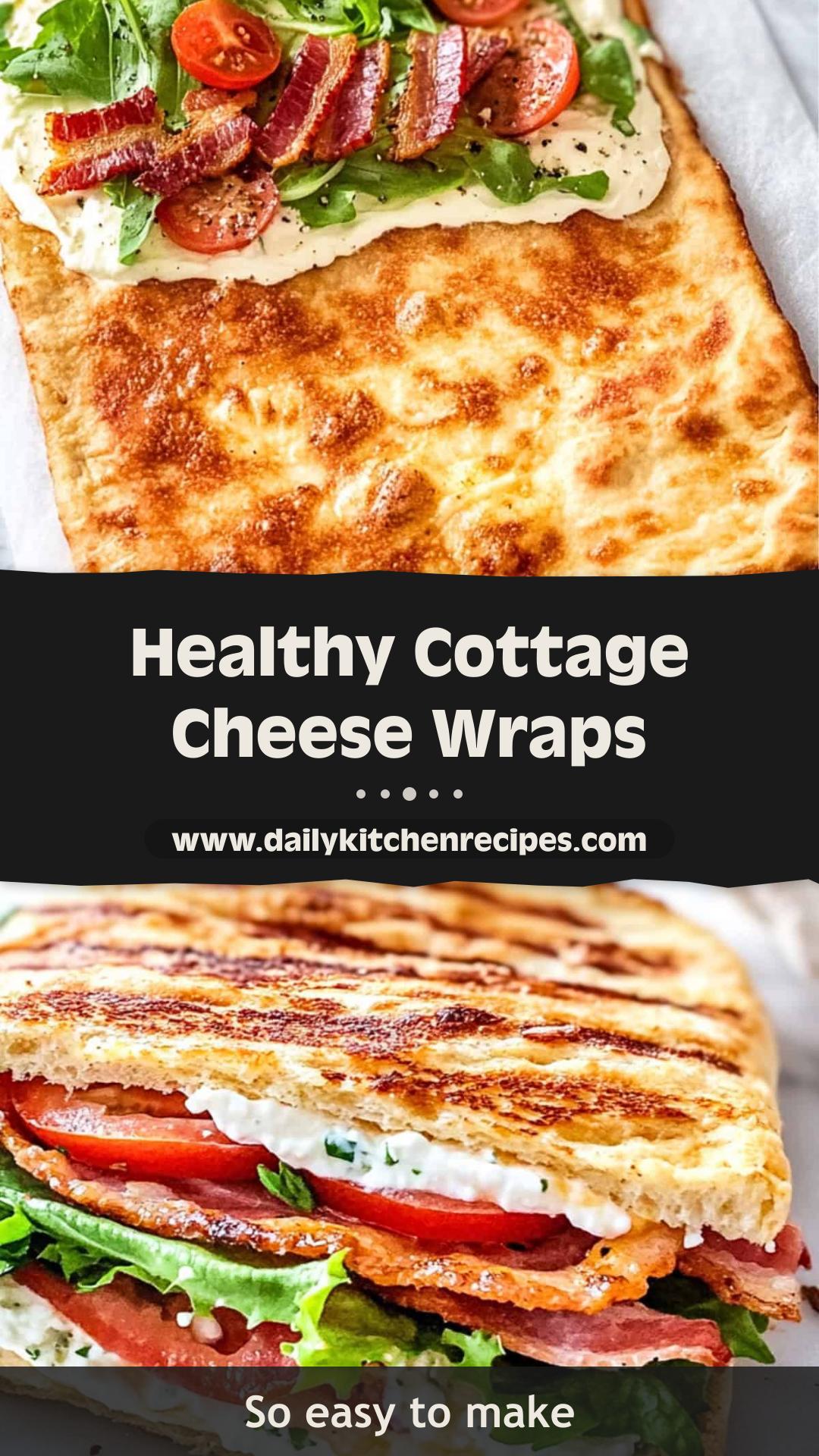 Cottage Cheese Wraps 5 Steps Easy Delicious — pin 2