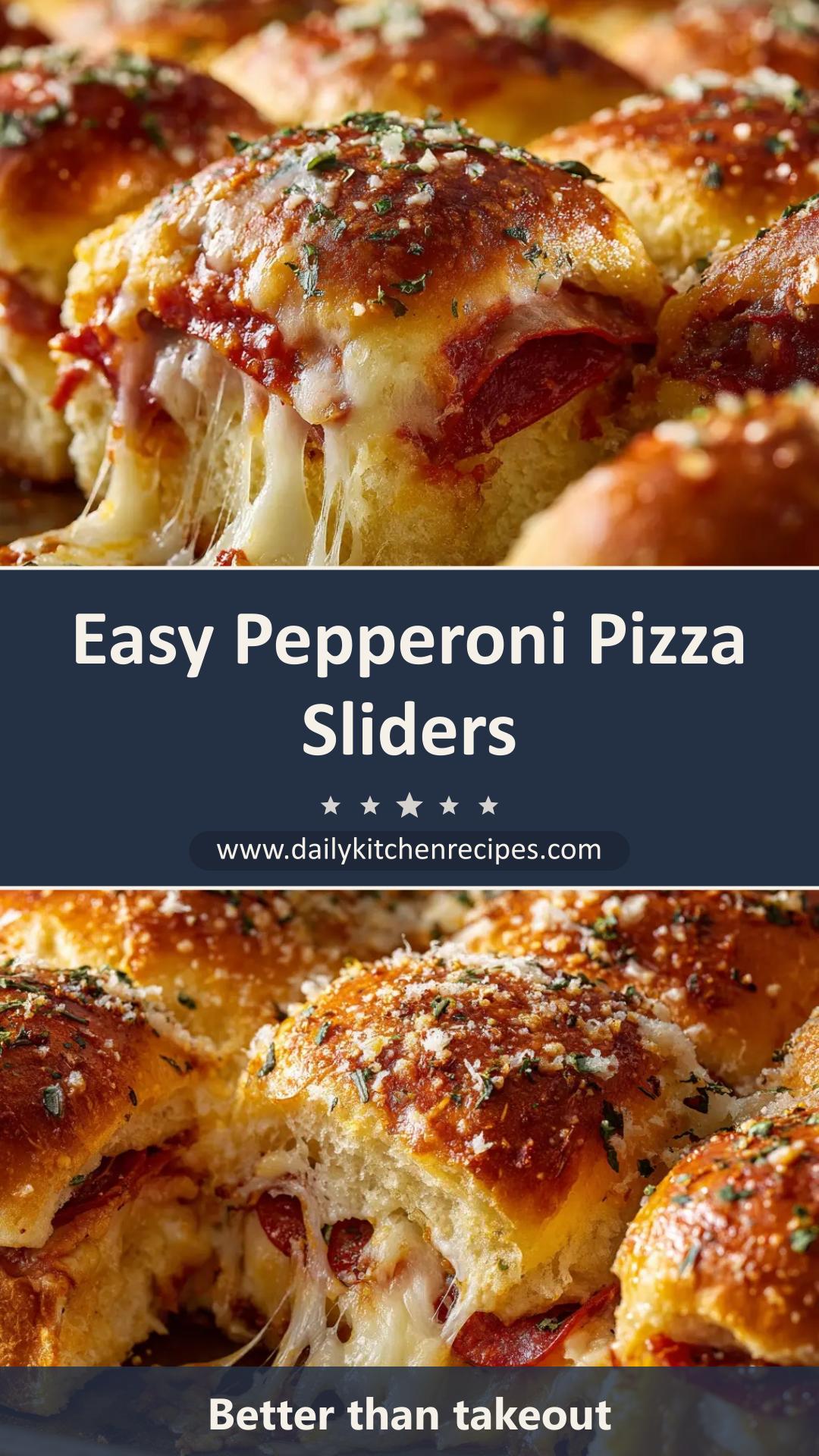 Pizza Sliders with Pepperoni and Garlic Butter — pin 2