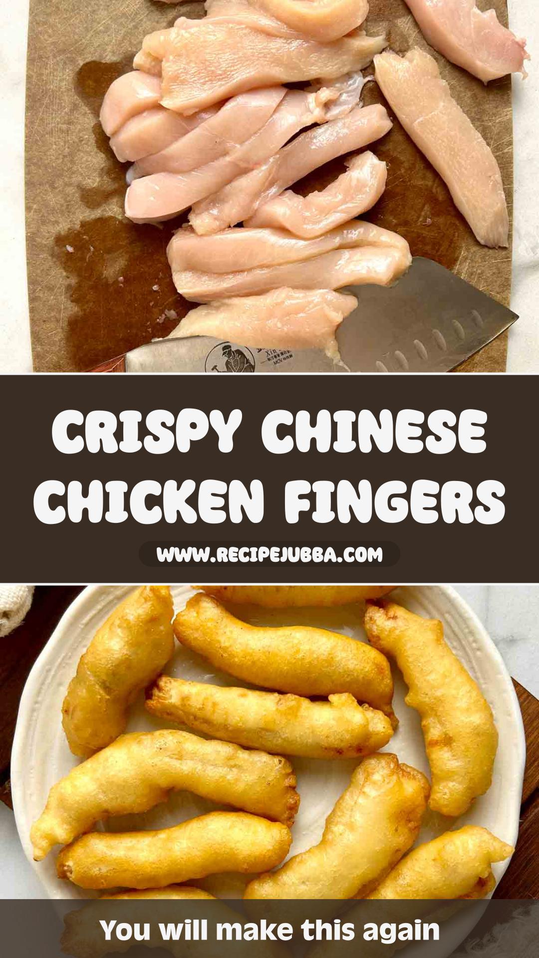 Chinese Chicken Fingers With Puffy Crispy Batter — pin 1