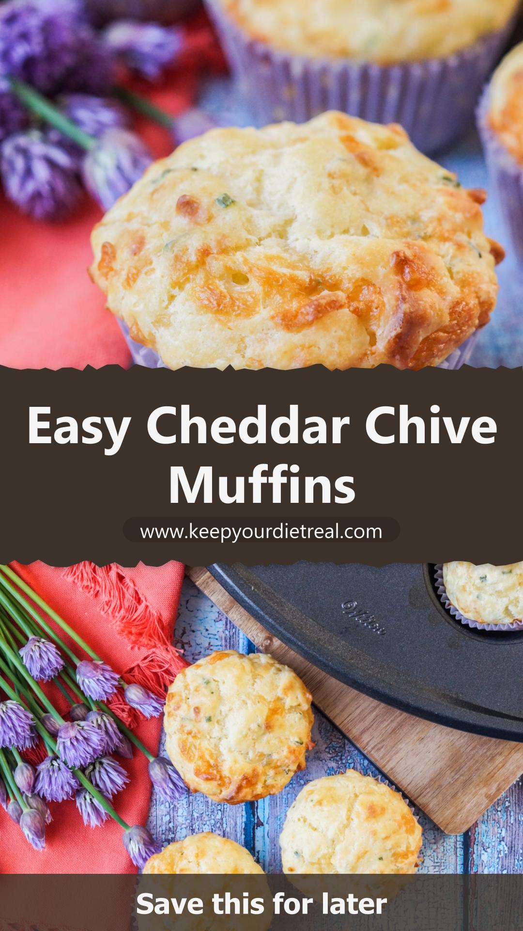 Cheddar Chive Mini Cornbread Muffins — pin 1