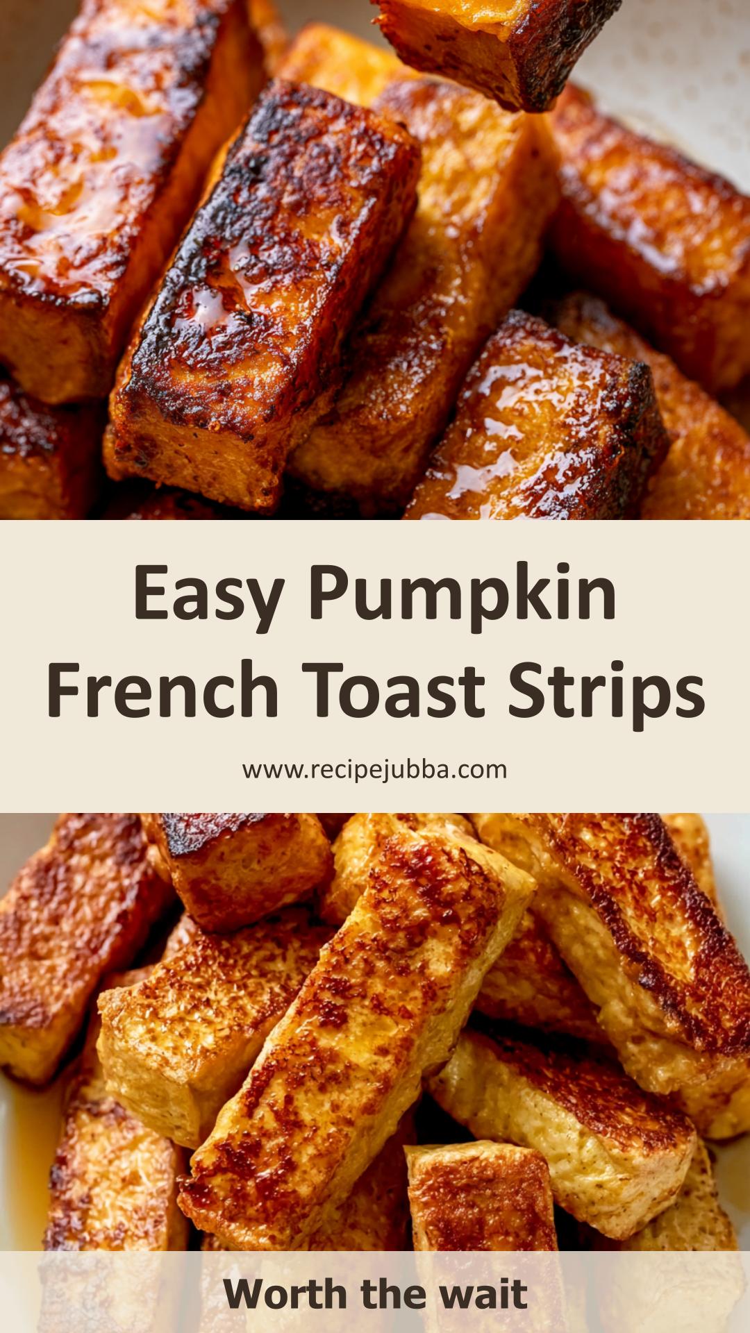 Pumpkin French Toast Strips with Soft Centers and Golden Edges — pin 4