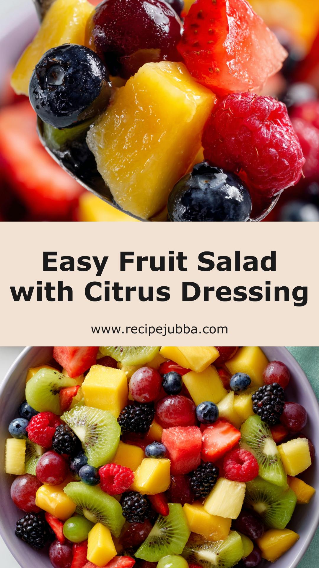Simple Fruit Salad: Bright Citrus Dressing with Fresh Mint — pin 2